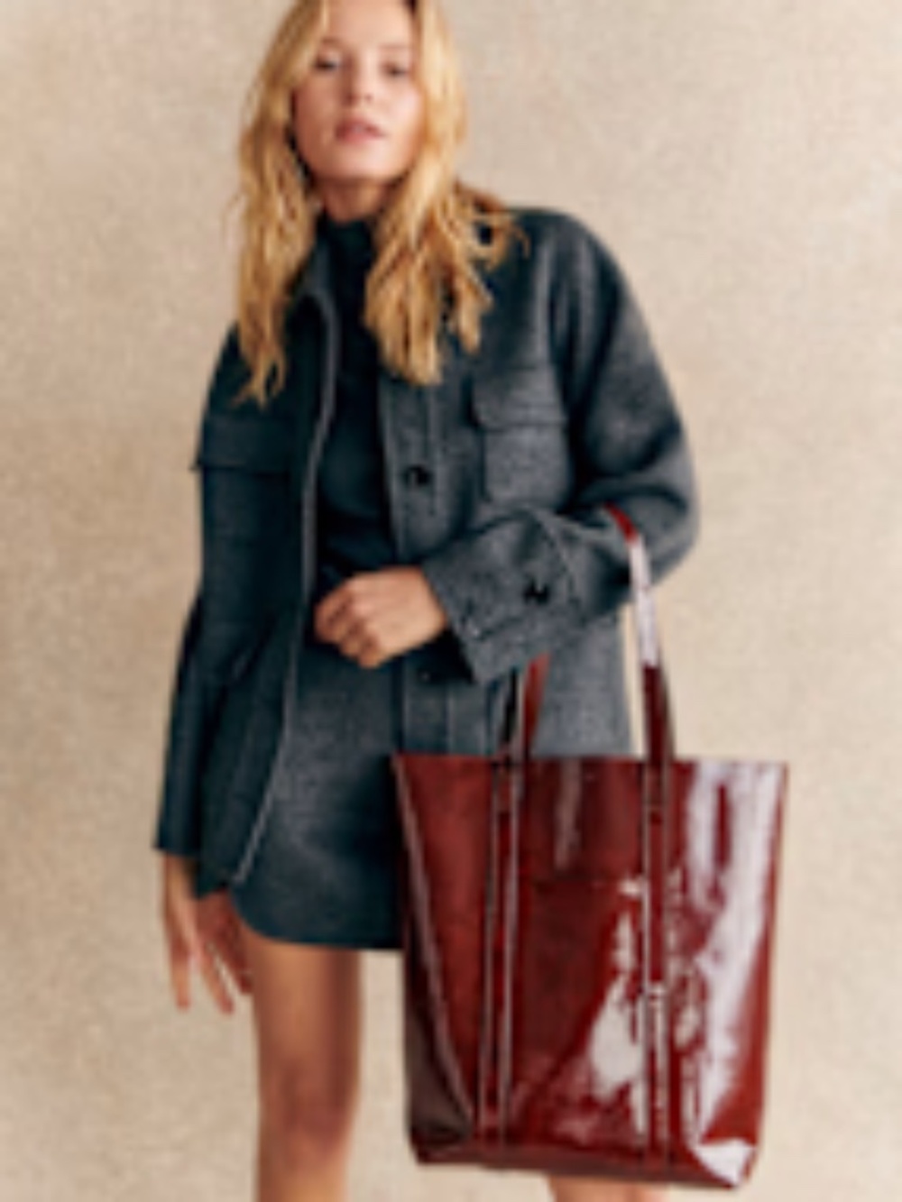 Sezane's The Tote in Mahogany. Brand new, never used, in original dust bag. - Picture 1 of 10